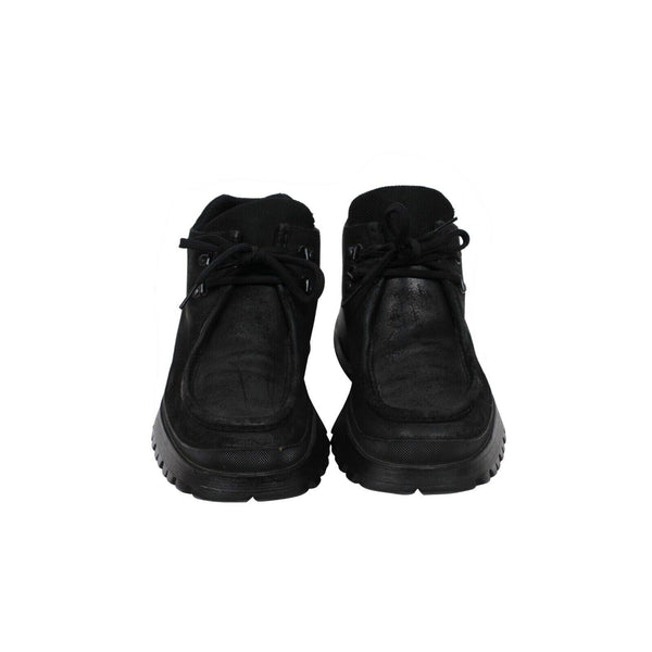 Prada Mens Tyrolean Brixxen Hiking Boots US10 UK9 Black Leather 