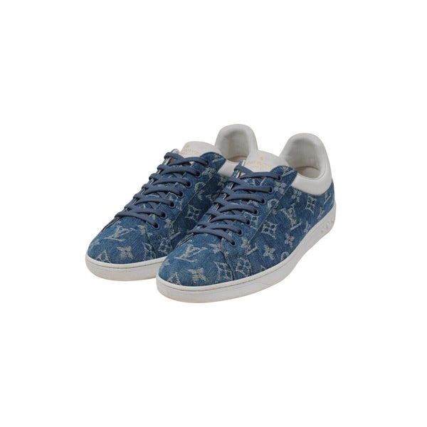 NEW Louis Vuitton LUXEMBOURG DENIM monogram Sneaker 1A5UGY, size 8, italy  made