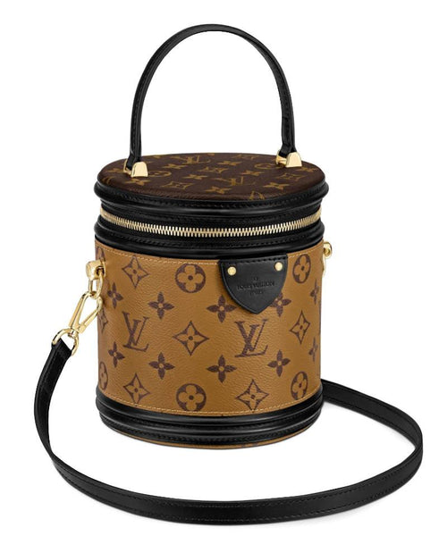 Louis Vuitton Bucket Cannes Monogram Reverse Logo Lv Logo Hat Box Handle  Vanity Brown Canvas Cross Body Bag