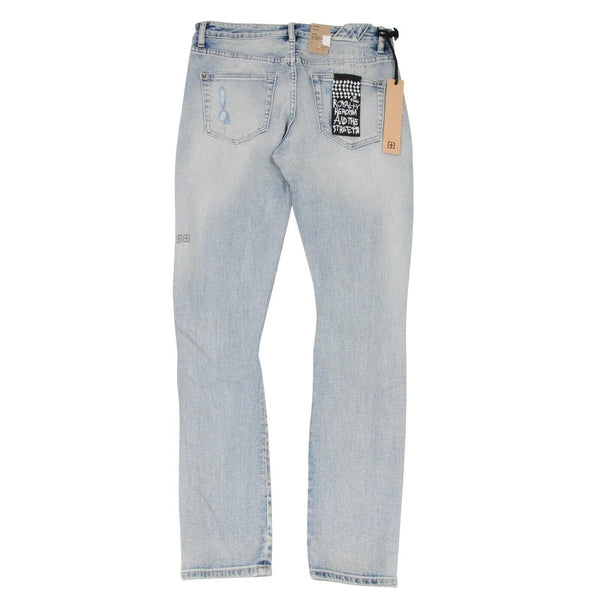 Ksubi Distressed Jeans Chitch Fit Punk Light Blue Wash Trashed 