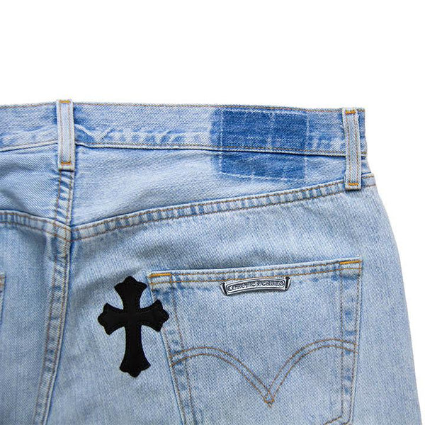 Grunge Cross Patch, Patch for Jeans, Leather Like Patch, Iron on