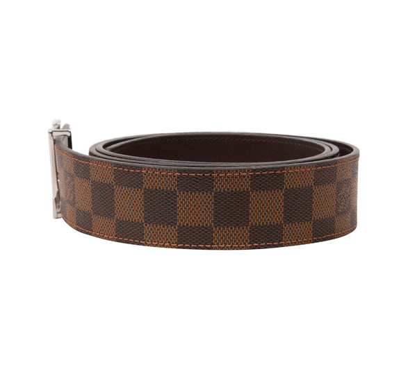 Louis Vuitton Belt Reverso Monogram Outdoor 40mm Brown in Canvas with  Silver-tone - US