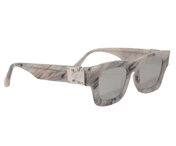 Louis Vuitton Anthracite Grey Marble/Black Z1596W LV Match Sunglasses Louis  Vuitton