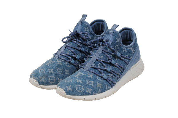 Louis Vuitton Men's Blue Denim Monogram Fastlane Sneaker – Luxuria & Co.