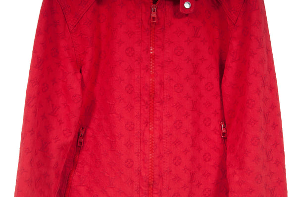 Louis Vuitton 2019 Soft Monogram Denim Moto Jacket w/ Tags - Red Outerwear,  Clothing - LOU729391