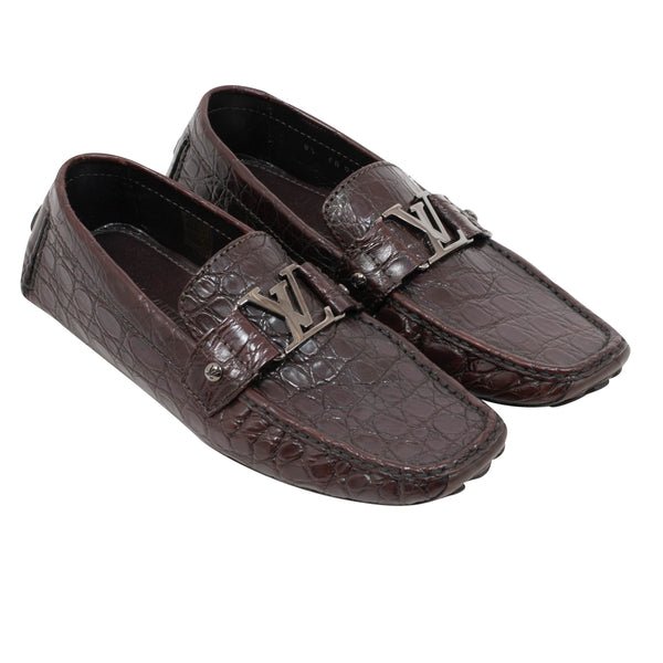 Louis Vuitton Monte Carlo Loafer in Crocodile Leather  Louis vuitton  loafers men, Louis vuitton men shoes, Loafers men