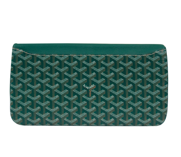 Green goyard clutch best sale