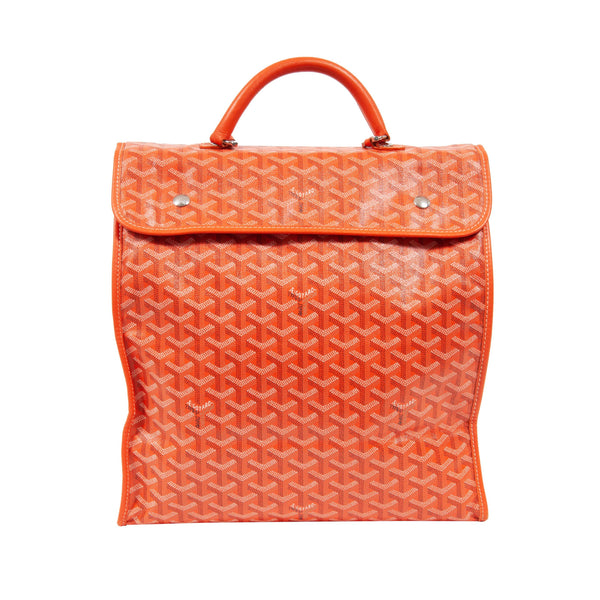 Goyard Saint Leger Red Canvas Foldable Zip Tote Travel Weekend Carry On Bag