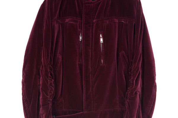 Haider ackermann red velvet bomber clearance jacket