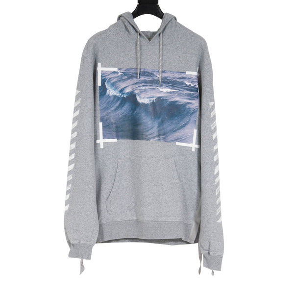 Off white 2025 waves hoodie