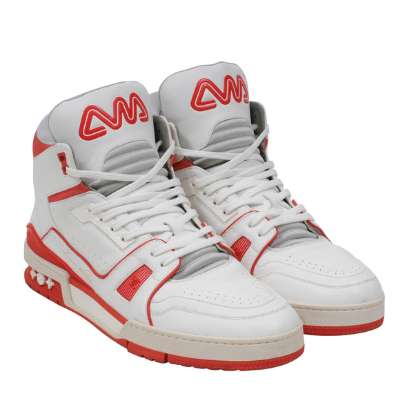 white-red-lv-trainer-high-top-  display picture 2