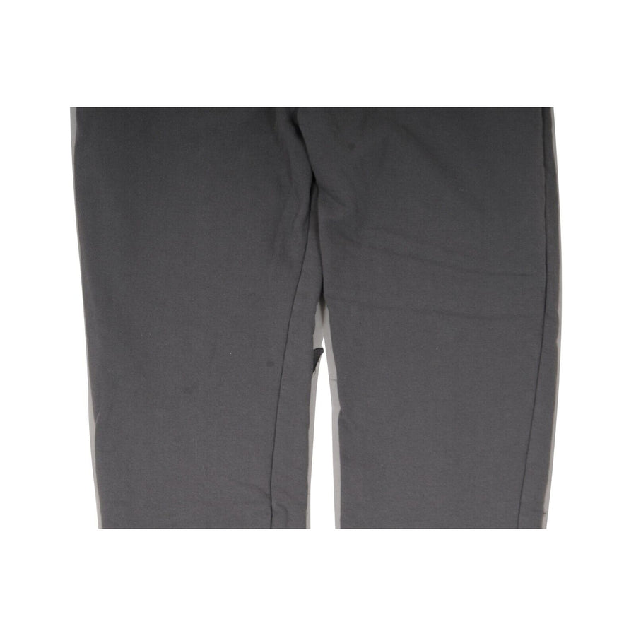 Sweat Pants Gray Cotton Joggers Nylon Logo Pocket