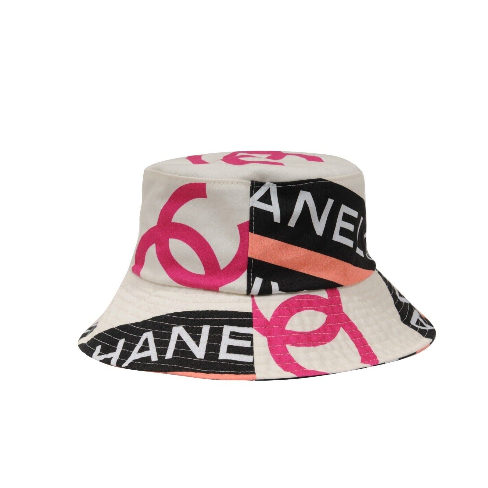 Chanel Light Pink Sequin Logo Bucket Hat M sz Chanel Pink Bucket Hat New | Mercari main image 4