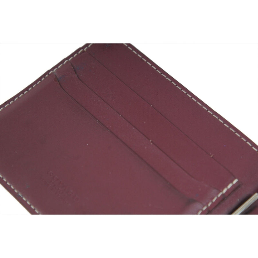 Saint Thomas Bill Fold Burgundy Wallet Money Clip Bi Fold Card Holder