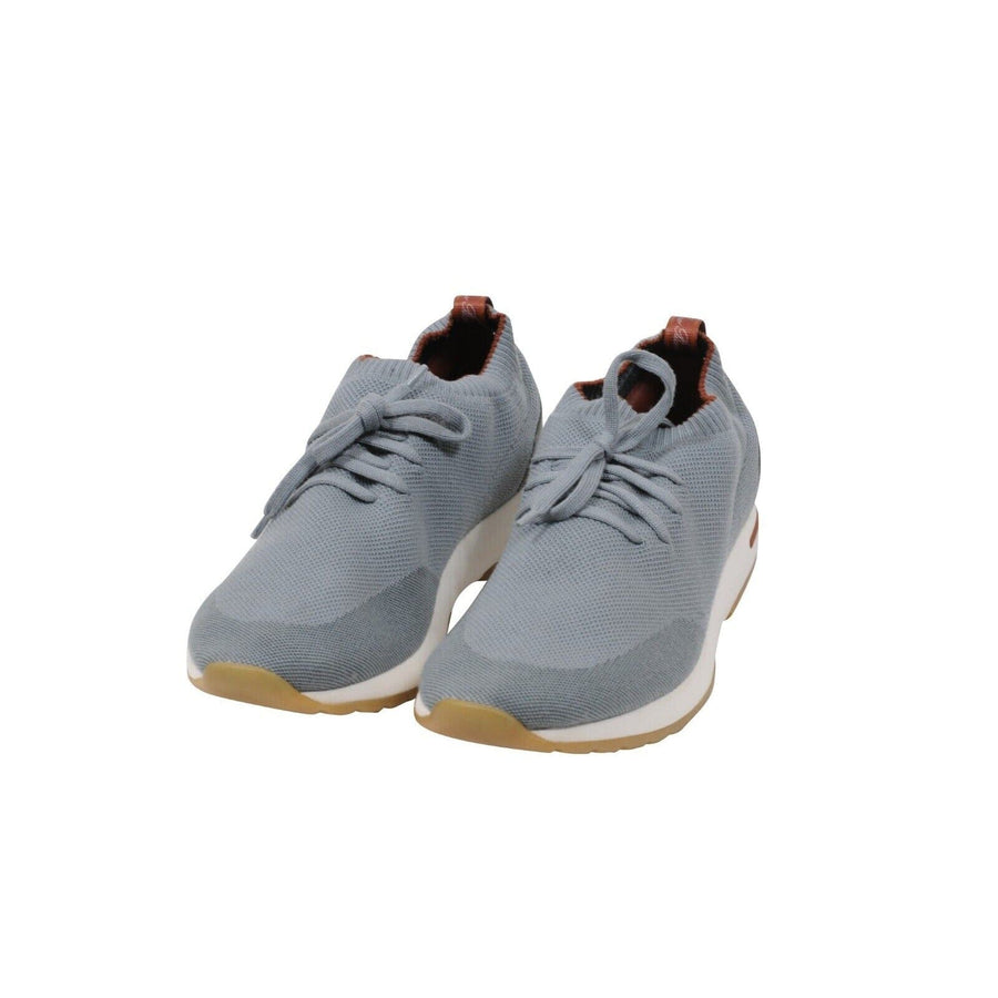 360 LP Flexy Walk Sneakers Blue Grey Slip On Lace Up Loro Piana 
