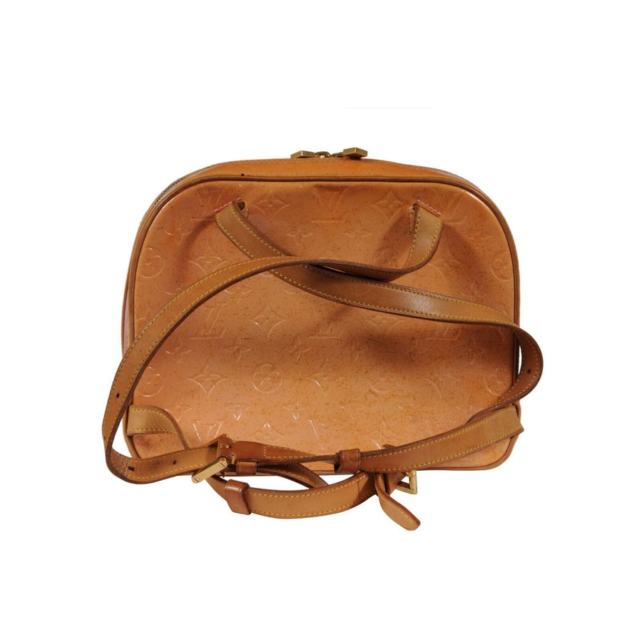 Vernis Murray Backpack Salmon Orange LV Monogram Patent Leather Bag