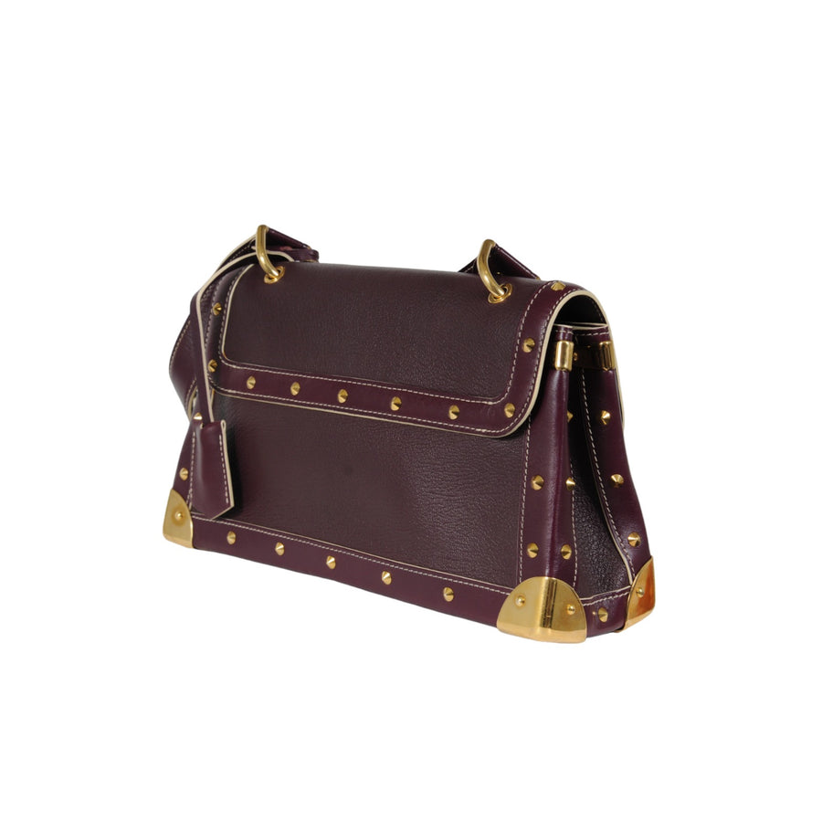Suhali Le Talentueux Shoulder Bag Purple Plum Leather gold