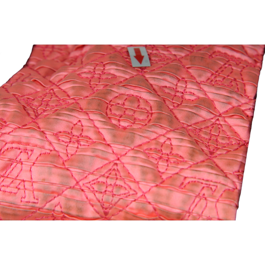LV Monogram Bunny Pink Drift Pouch Satin Quilted Coquette Pochette