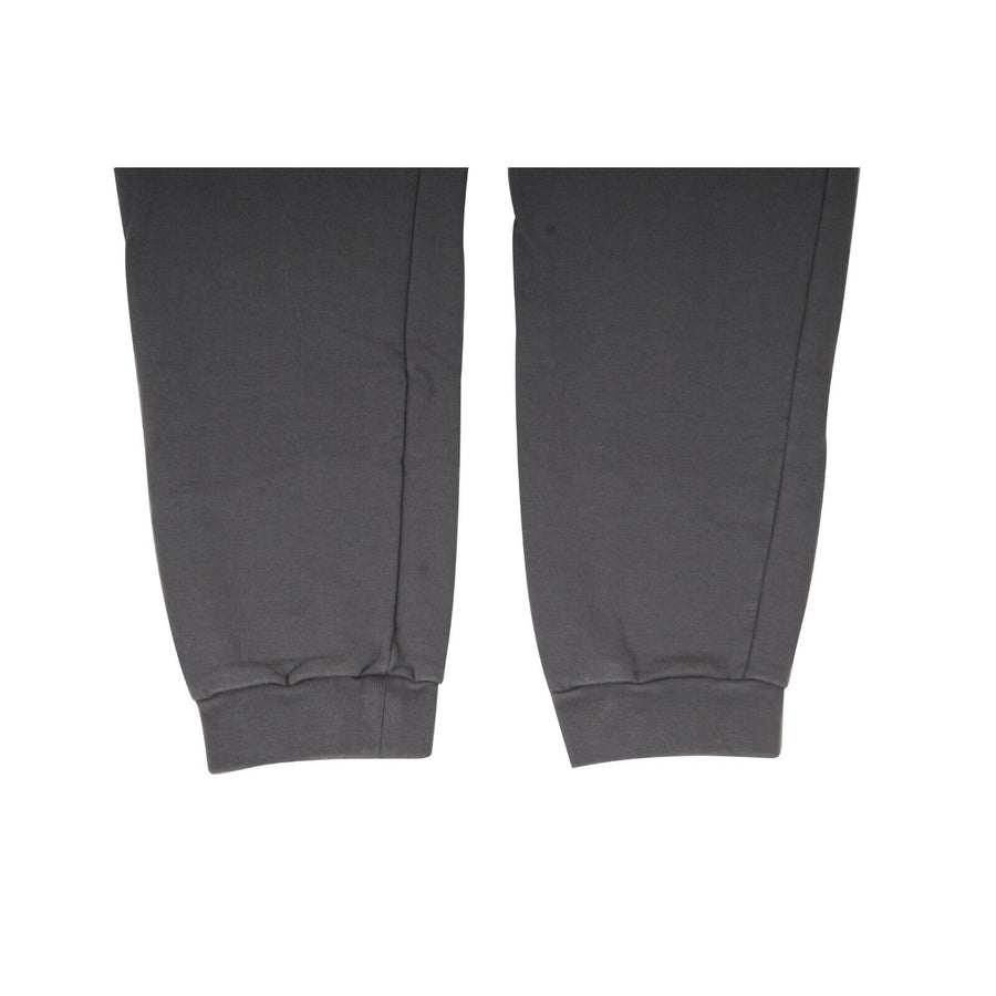 Sweat Pants Gray Cotton Joggers Nylon Logo Pocket