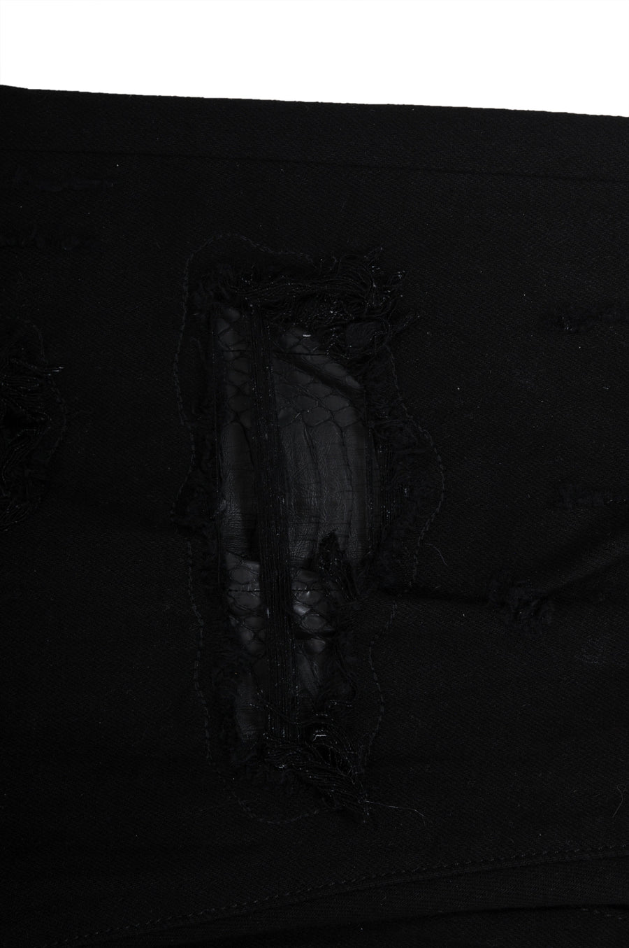 Art Patch Cobra Python Snake Jeans Black Denim Amiri 