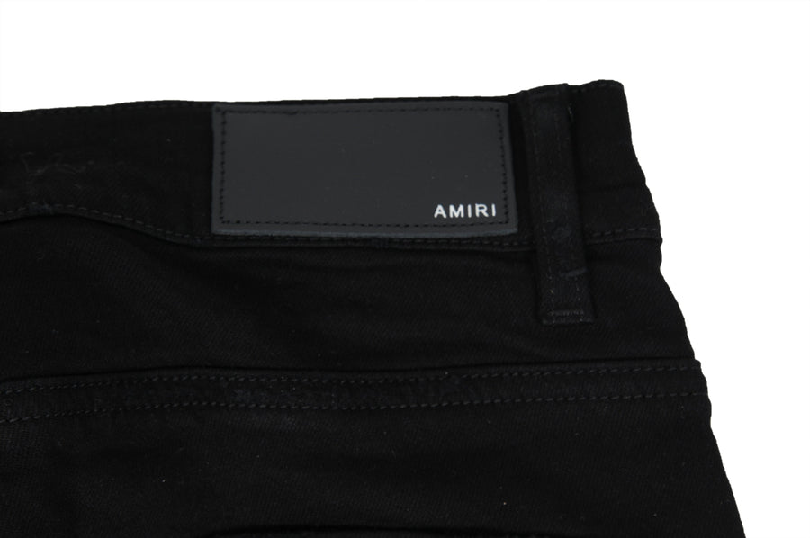 Art Patch Cobra Python Snake Jeans Black Denim Amiri 