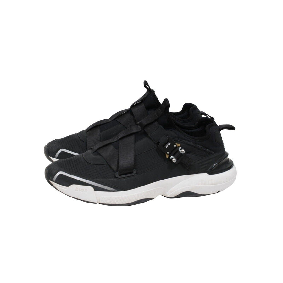 B24 Runtek Sneakers Black White Nylon Alyx Buckle Trainers Dior 