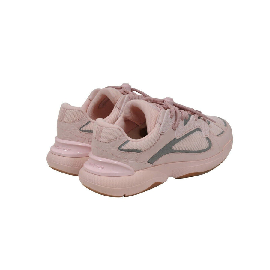 B24 Sneakers Pink Technical Fabric Low Top Logo Trainers Dior 