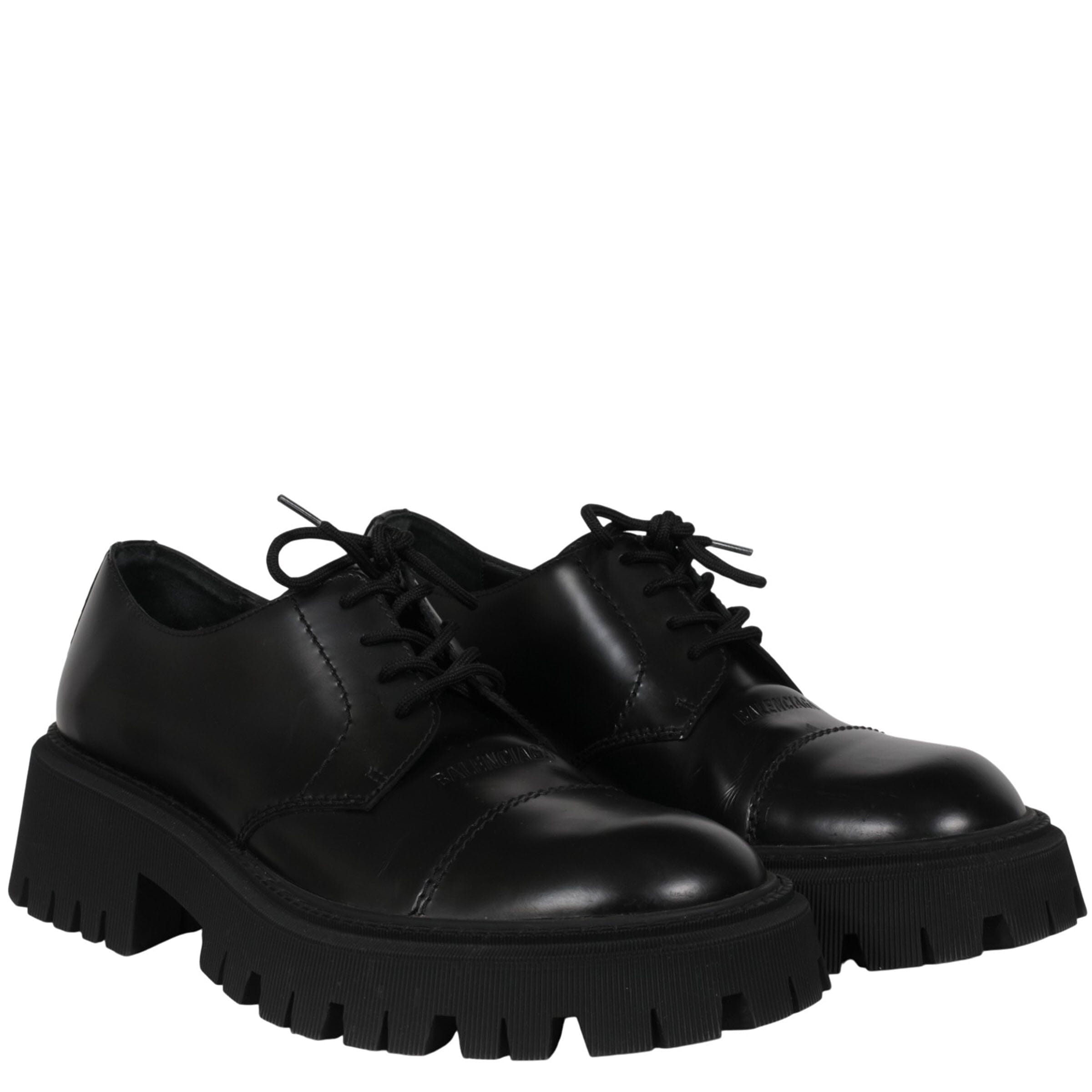 Balenciaga Tractor 60mm Derby shoes Balenciaga Tractor 60mm Derby Shoes in Black Leather ref  main image 2