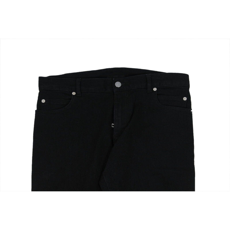 Balmain Mens Skinny Jeans Size 33x34 Black Cotton Stretch 5 Pocket Slim Denim BALMAIN 