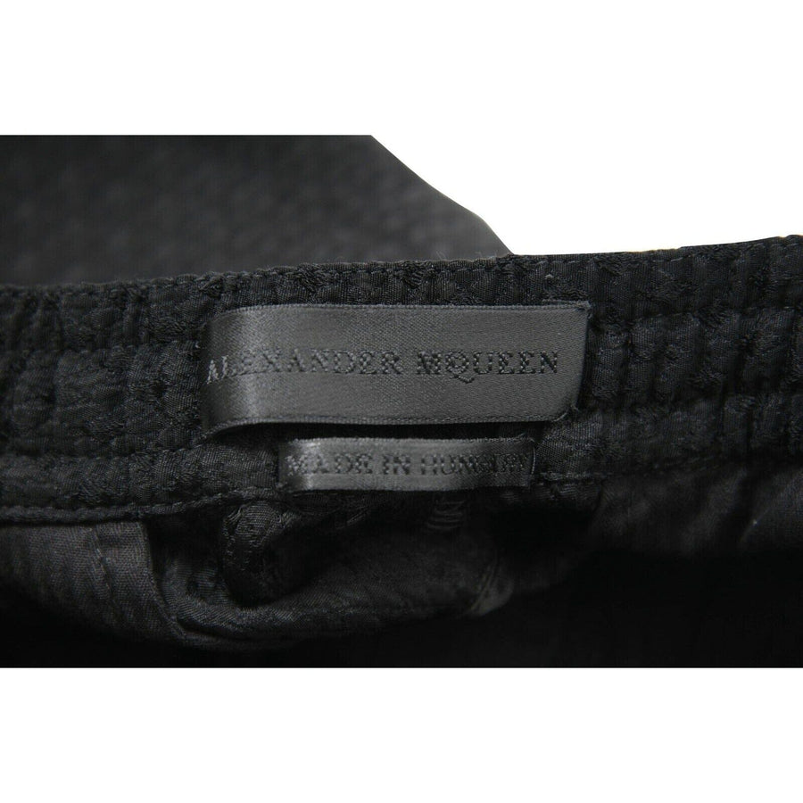 Black Diamond Print Stretch Sweat Pant Joggers Alexander McQueen 