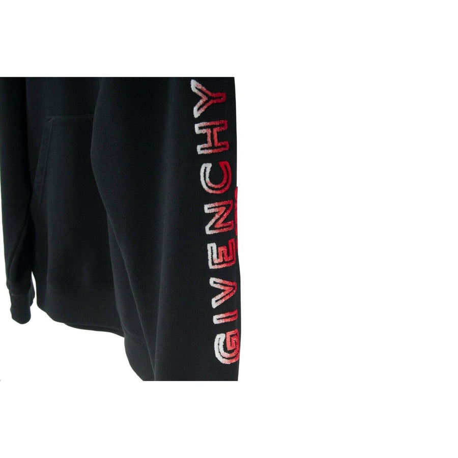 Black Gradient Logo Oversized Hoodie Red Black XS GIVENCHY 