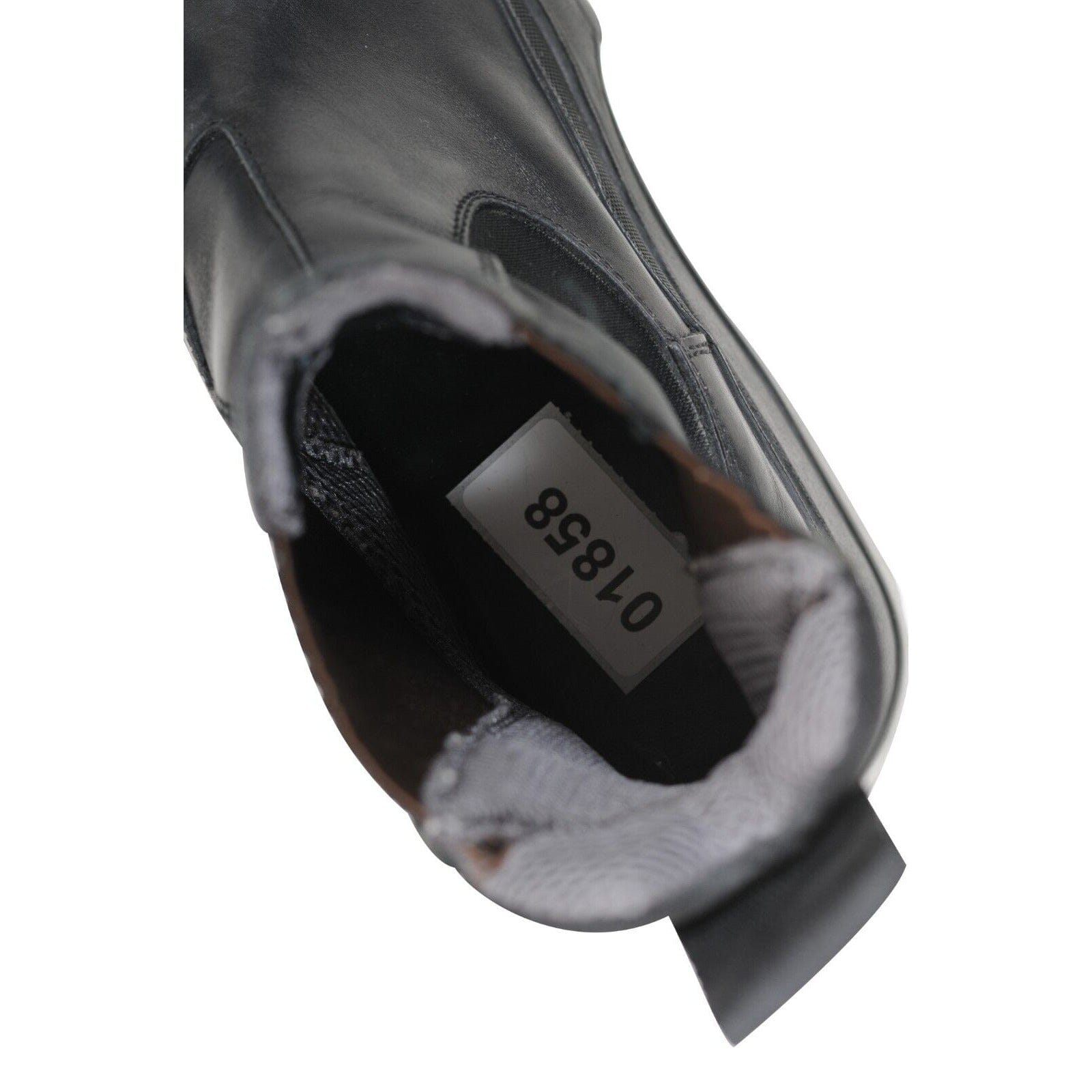 Prada Brixxen Chelsea Boots Vintage Black Leather Vibram US9.5 Uk