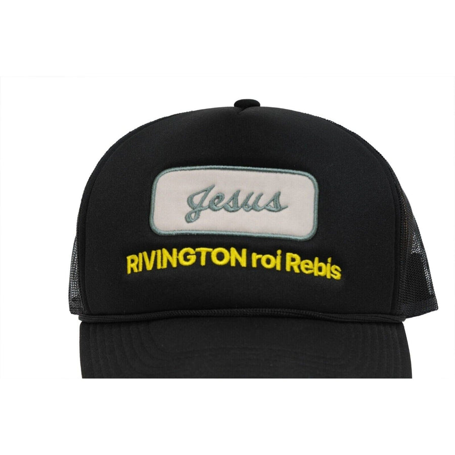 Black Rivington Roi Rebis Jesus Stamp Box Logo Mesh Trucker Hat RRR-123 