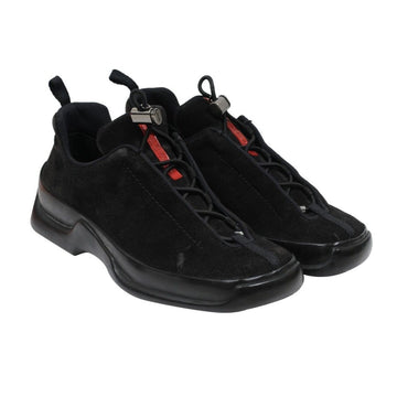 Black Suede Vintage Y2K Sneakers Strainers Low Top Prada 