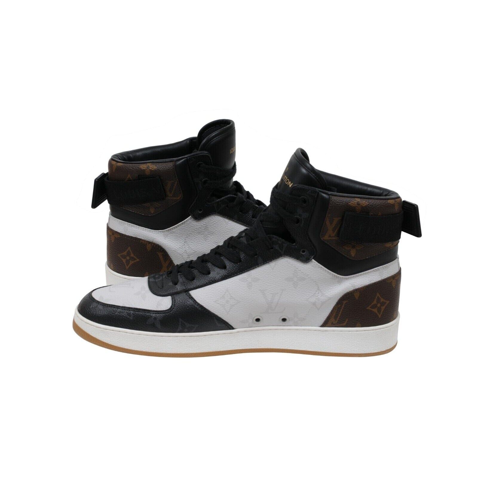 Louis Vuitton Rivoli Sneakers Lv Logo Monogram Black White 