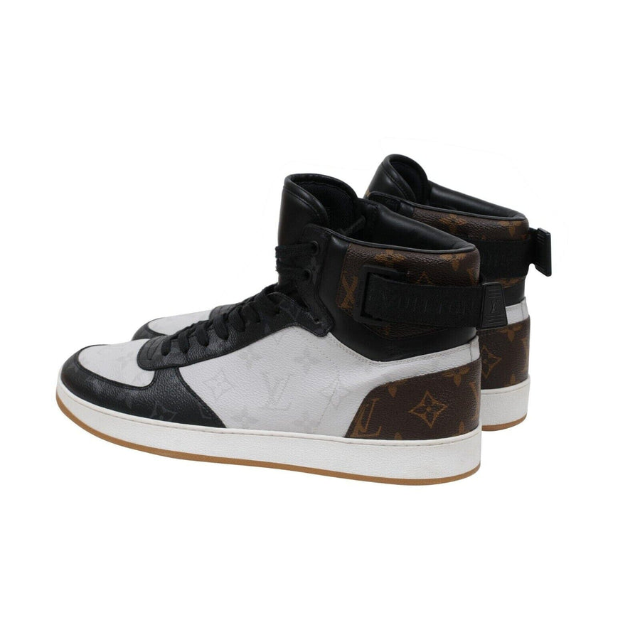 Black White Brown High Top Monogram Rivoli Sneakers Louis Vuitton 