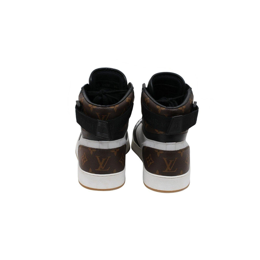 Black White Brown High Top Monogram Rivoli Sneakers Louis Vuitton 