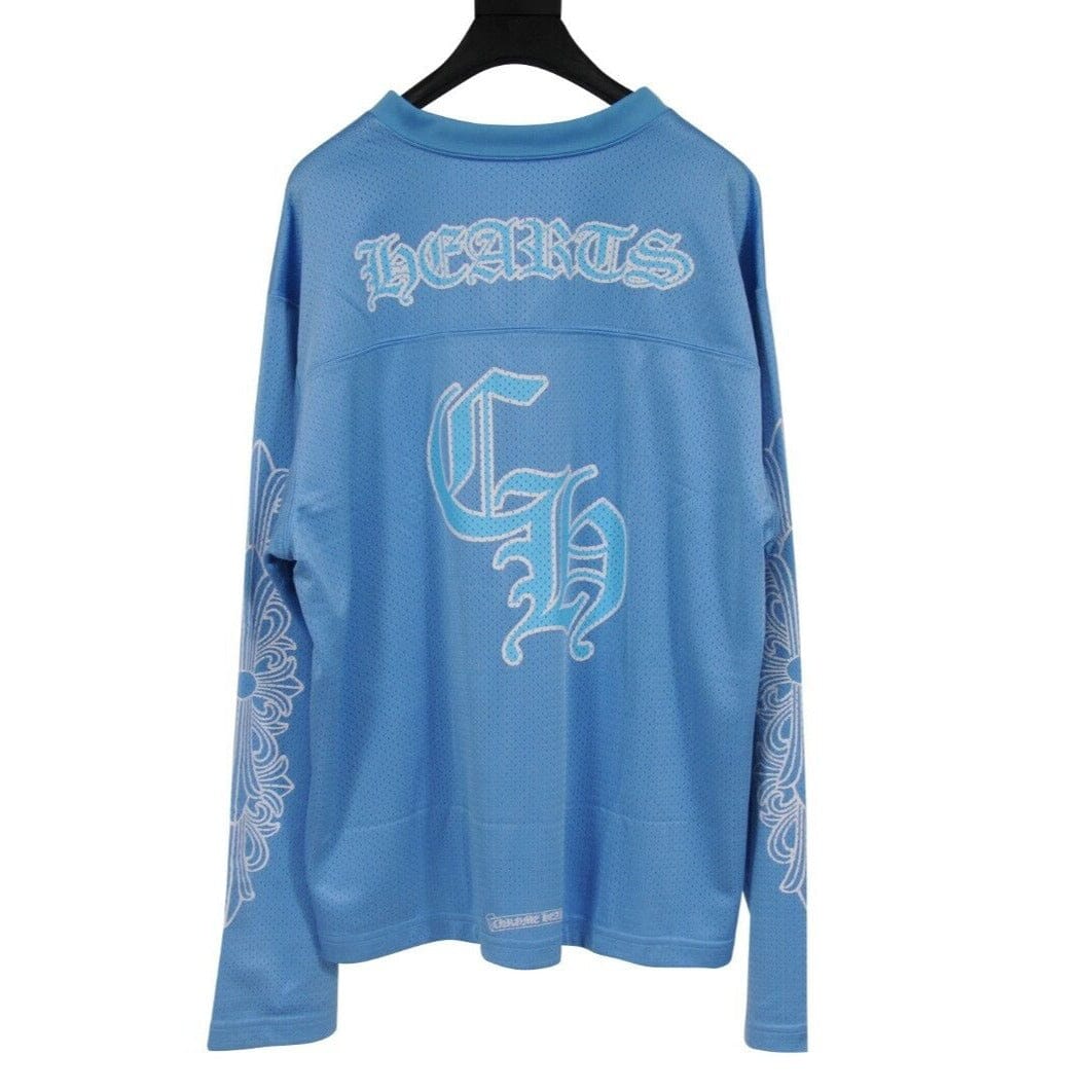 Chrome Hearts Blue White Long Sleeve Logo Jersey Size Large – THE-ECHELON