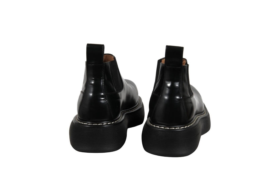 Bottega Veneta Bounce Swell Ankle Chelsea Boots 10.5 EU 43.5 Black
