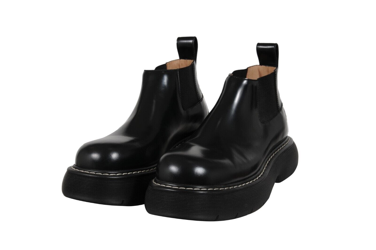 Bottega Veneta Bounce Swell Ankle Chelsea Boots 10.5 EU 43.5 Black