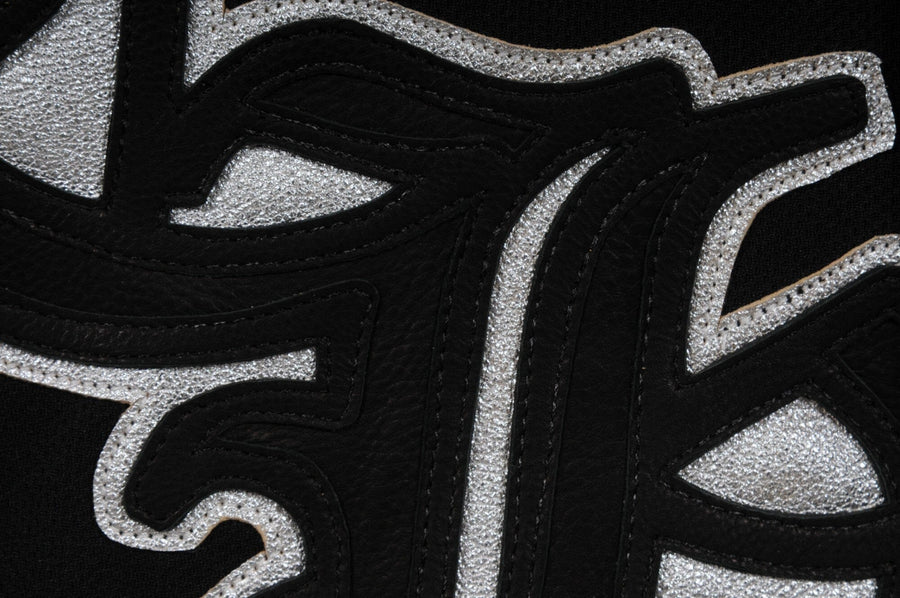 Chrome Hearts CH Leather Cross Patch Hockey Jersey Size XXL Black