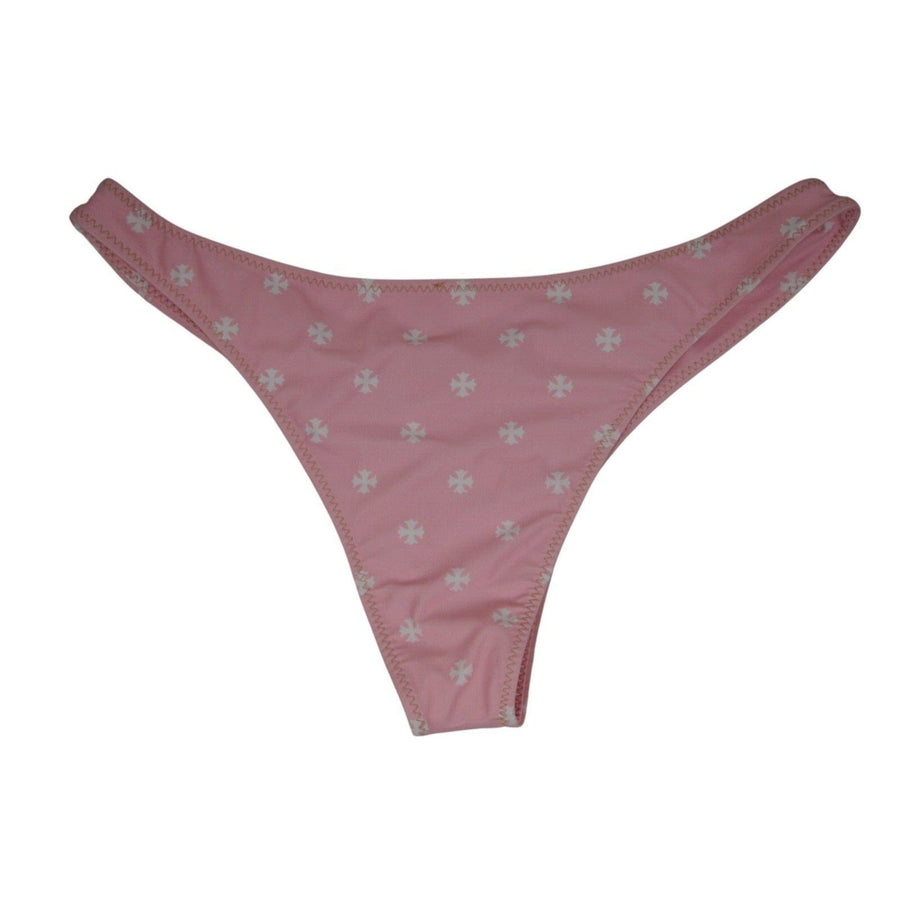 Chrome Hearts Dipped in Blue Womens Cross Bikini Bottoms Pink White Si