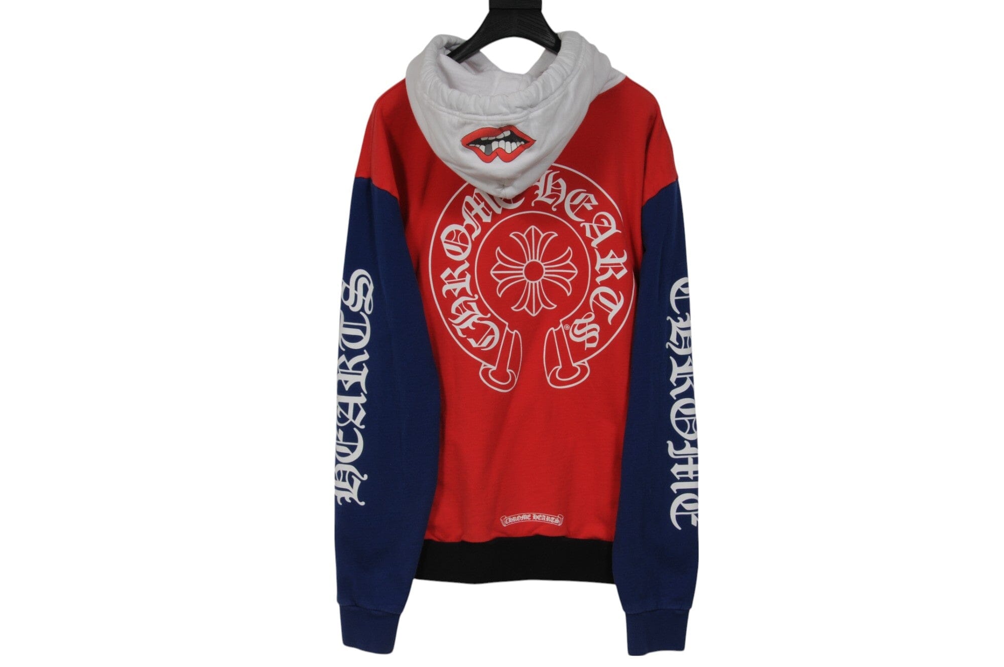 Chrome Hearts Mens Matty Boy Chompher Hoodie Medium Red Blue White