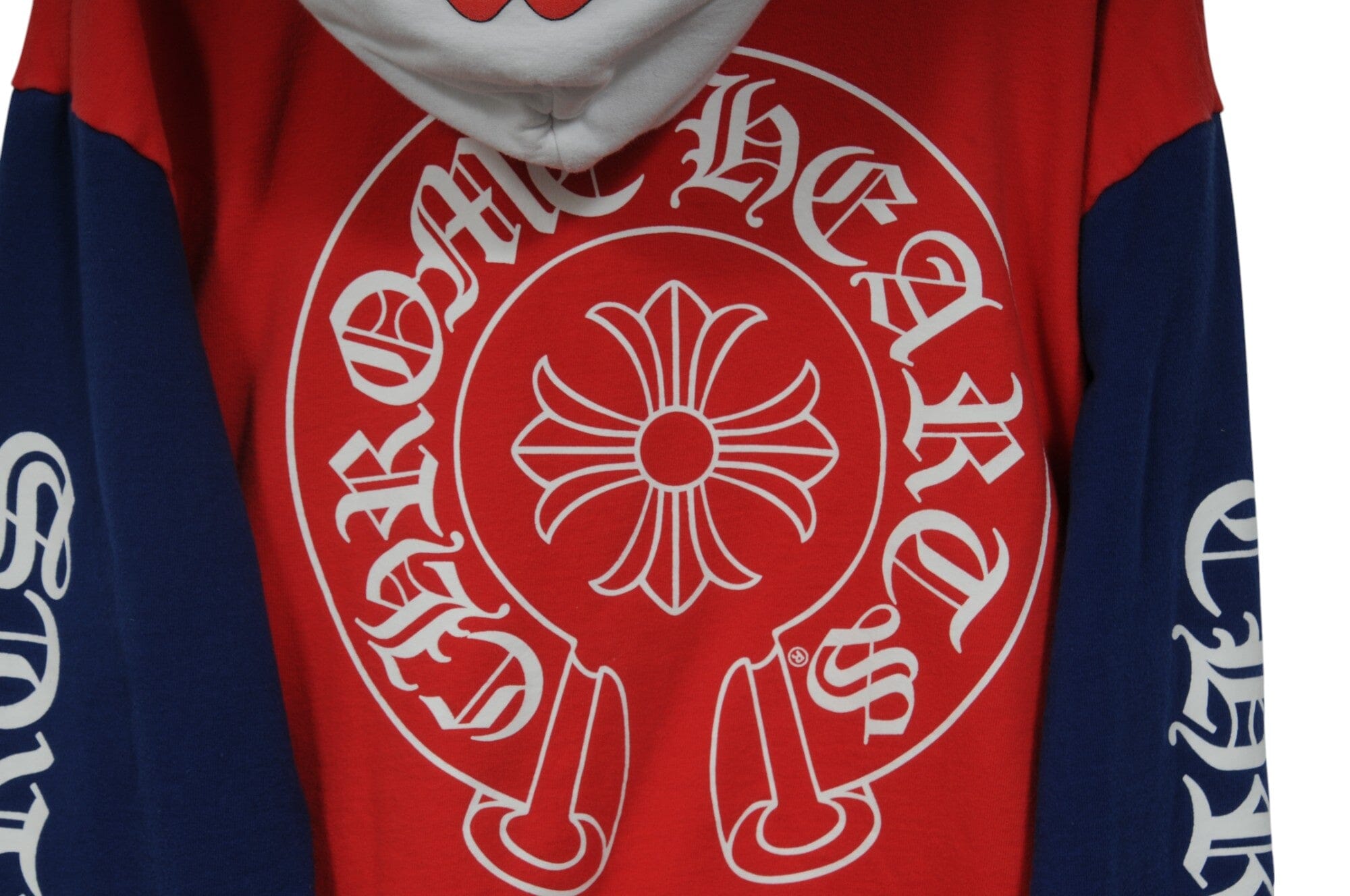 Chrome Hearts Mens Matty Boy Chompher Hoodie Medium Red Blue White 