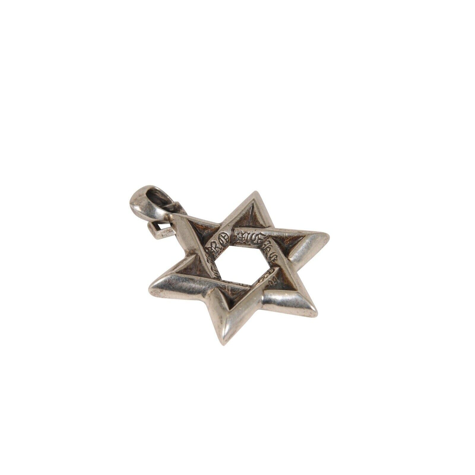 Chrome Hearts Star Of David Pendant 925 Silver Necklace Chain