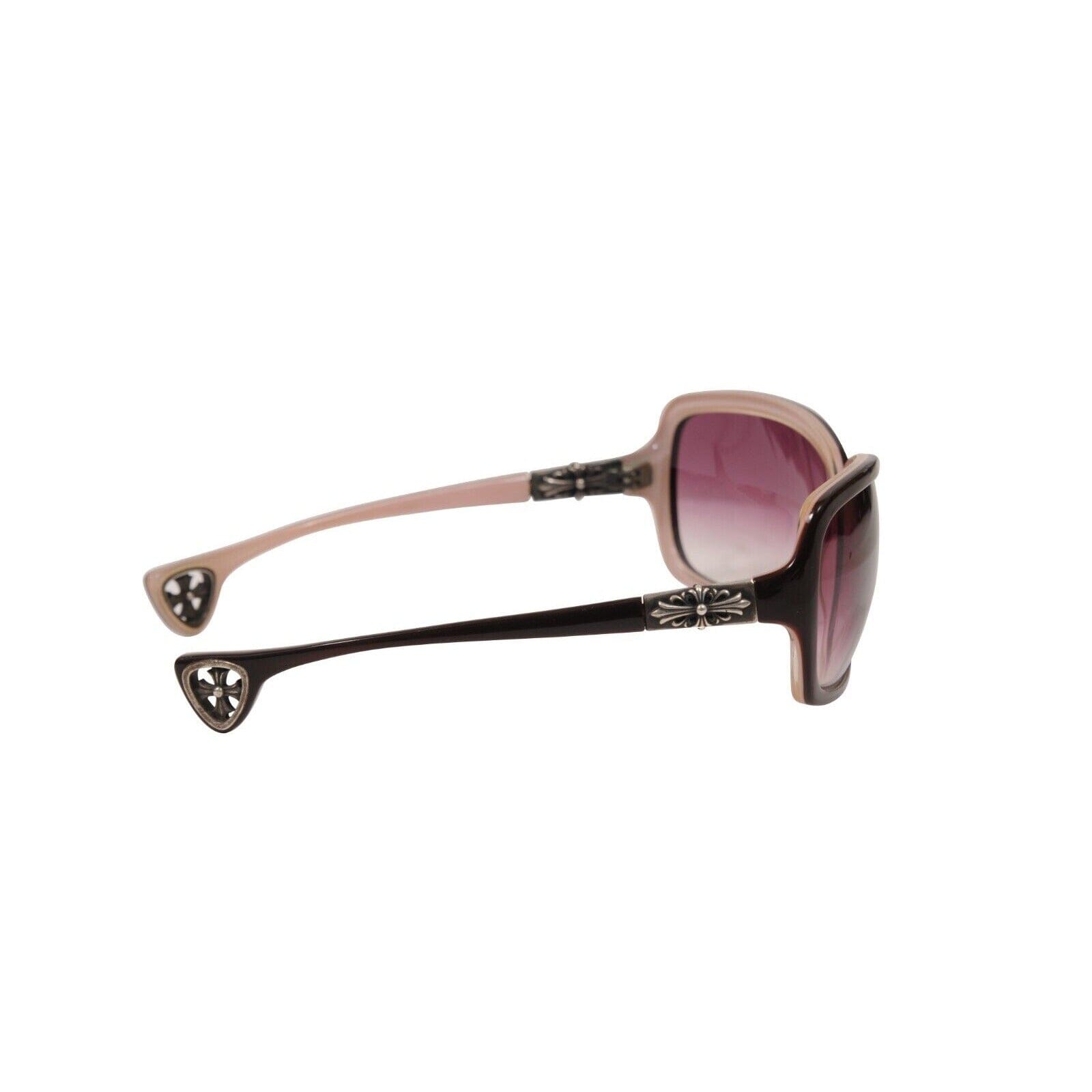 Chrome Hearts Silver Sunglasses with Pink Lenses Chrome Hearts Pink Tinted 925 Silver Aviator Sunglasses  main image 2