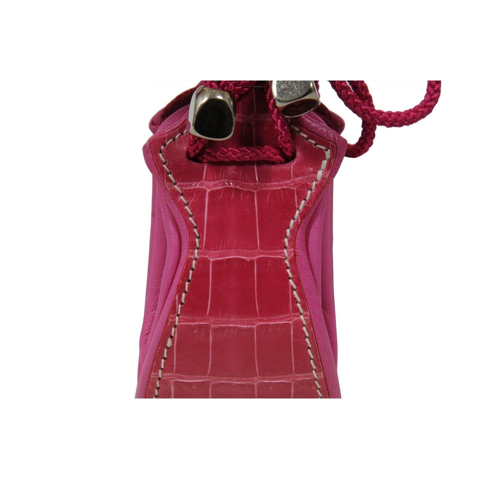 Goyard Coin Wallet Pouch Pink Limited Edition Crocodile Leather