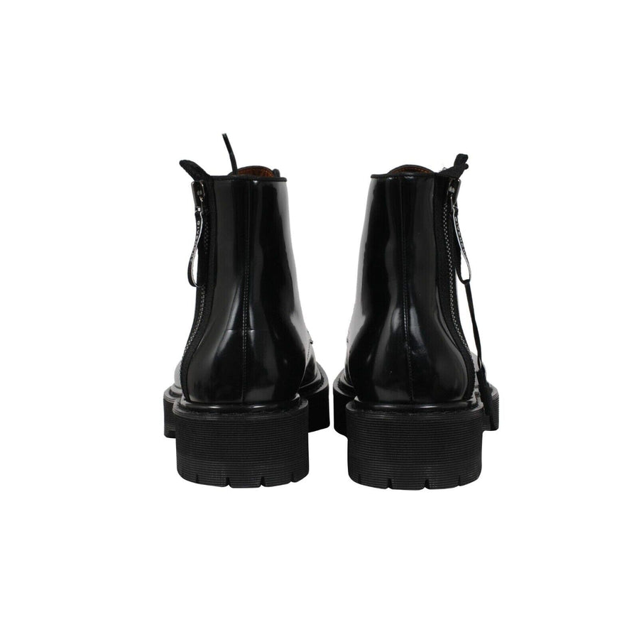 Givnechy Combat Boots US11 EU44 Black Leather Side Zip Lace  display picture 2