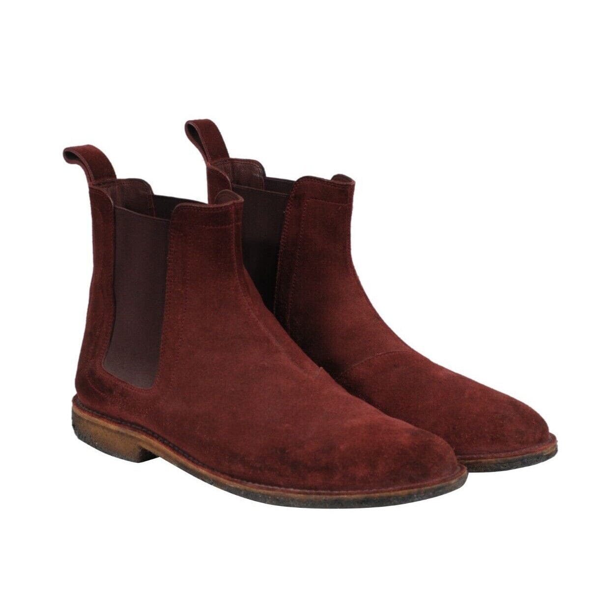 Bottega Veneta Mens Crepe Sole Chelsea Boots US EU Red
