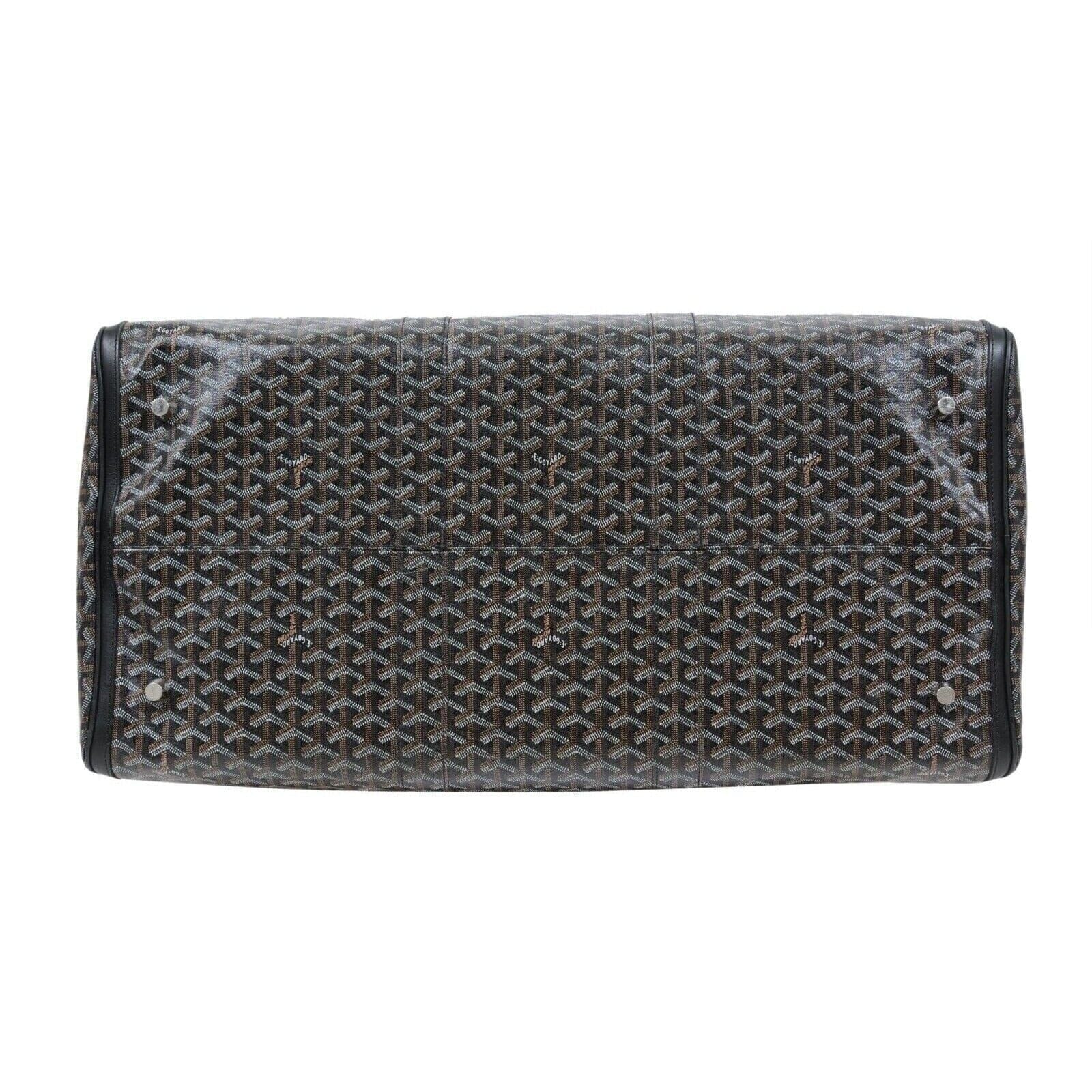 Goyard Croisiere 60 Duffle Bag Black Travel Gym Carry On Luggage